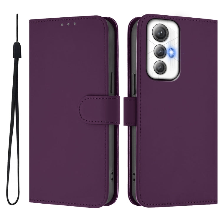 Funda de Piel con Cordón para Cubot Max 5 con Tacto de Piel (Violeta)