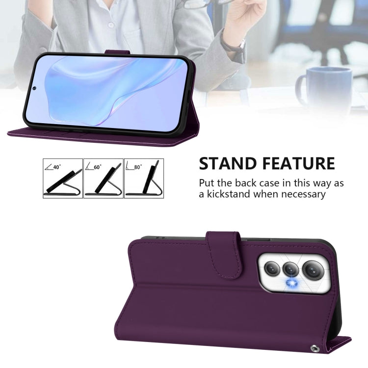 Funda de Piel con Cordón para Cubot Max 5 con Tacto de Piel (Violeta)