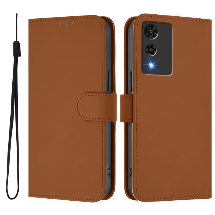 Funda de Piel Sintética con Cordón para Cubot A10 (Marrón)