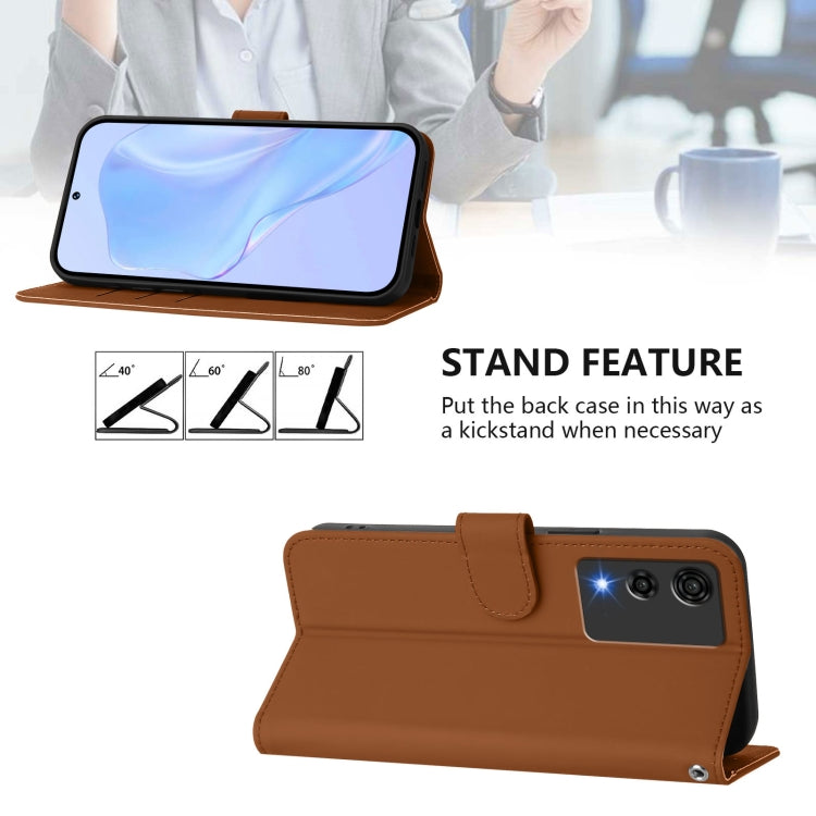 Funda de Piel Sintética con Cordón para Cubot A10 (Marrón)