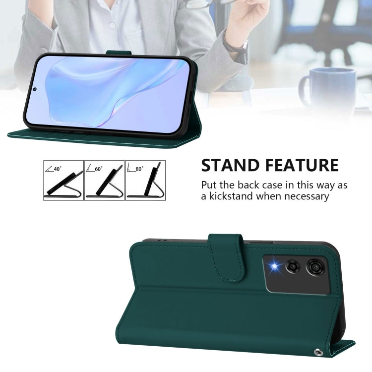 Funda de Piel Sintética con Cordón para Cubot A10 (Verde Oscuro)