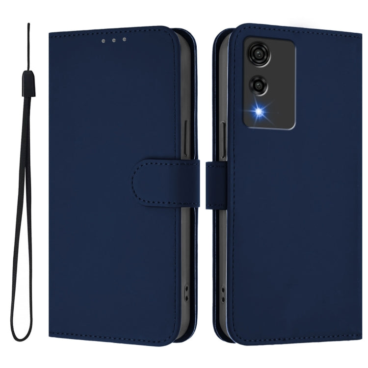 Funda de Piel Sintética con Cordón para Cubot A10 (Azul Marino)