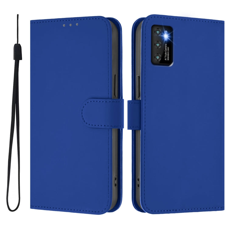 Funda de Piel con Cordón para Cubot P50 Skin Feel (Azul Oscuro)