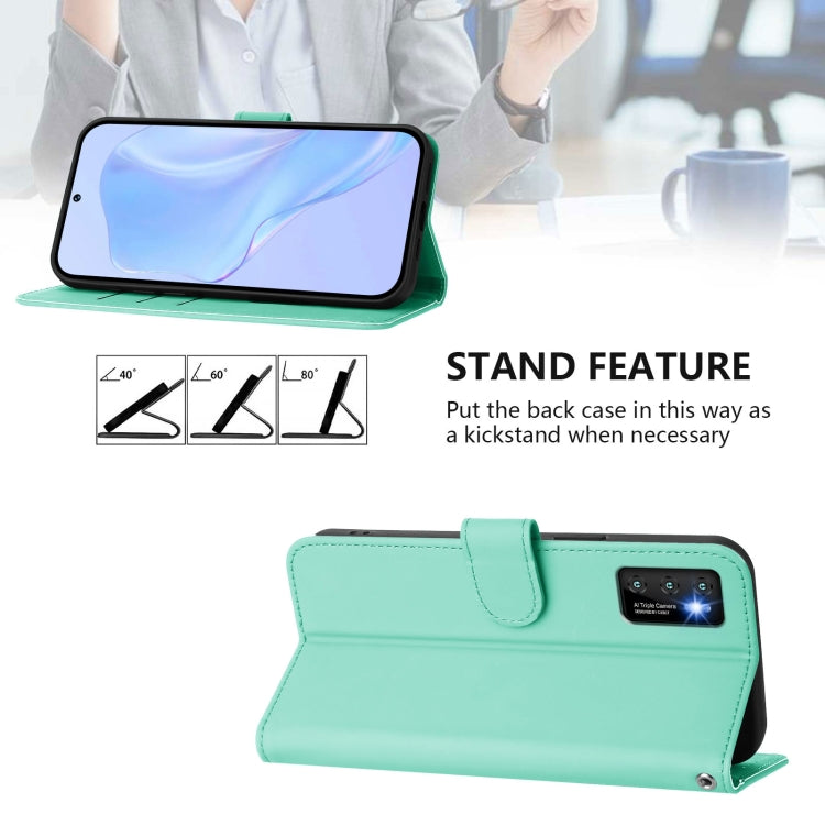 Funda de Piel con Cordón para Cubot P50 Skin Feel (Verde Menta)