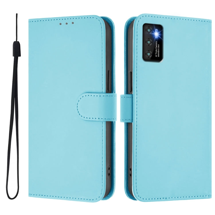 Funda de Piel con Cordón para Teléfono Cubot P50 Skin Feel (Azul Cielo)