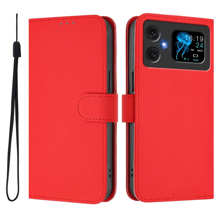 Funda de Piel Sintética con Cordón para Cubot A20 (Rojo)