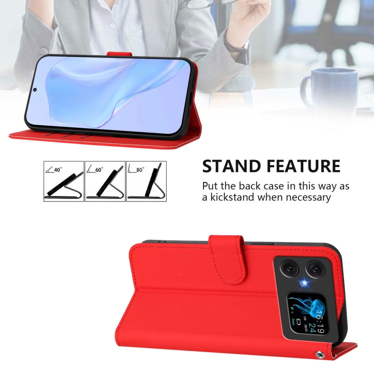 Funda de Piel Sintética con Cordón para Cubot A20 (Rojo)