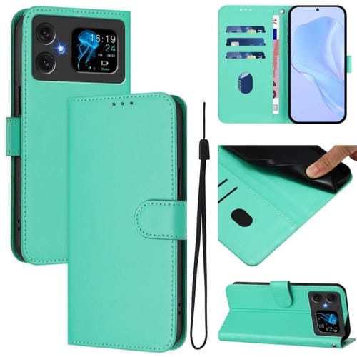 Funda Piel Sintética con Cordón Cubot A20 Tacto Suave (Verde)