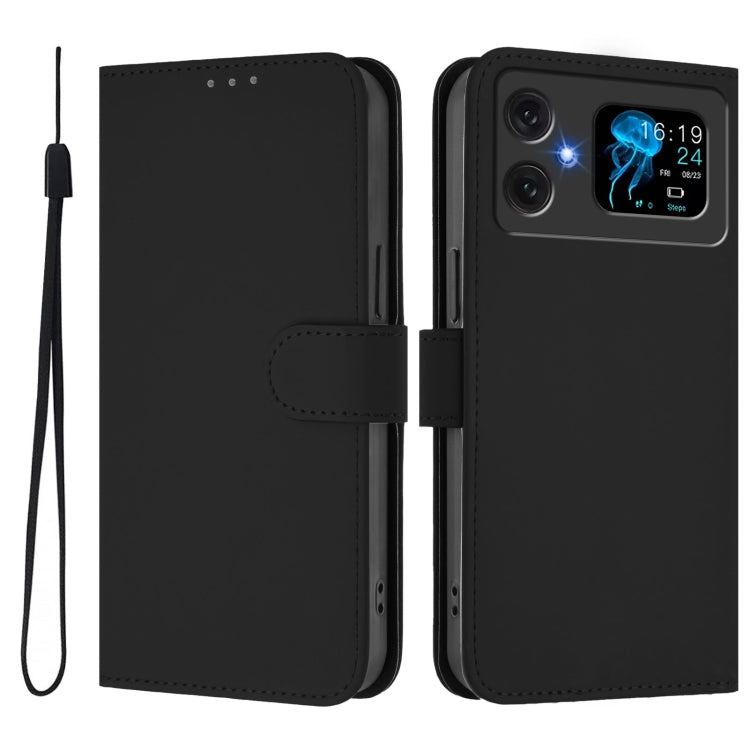 Funda de Piel Sintética con Cordón para Cubot A20 (Negro)