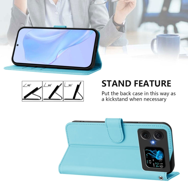 Funda de Piel Sintética con Cordón para Cubot A20 (Azul Cielo)