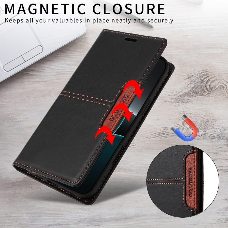 Funda Cuero Antirrobo Rfid Gqutrobe G01 para Sony Xperia 1 III (Negra)