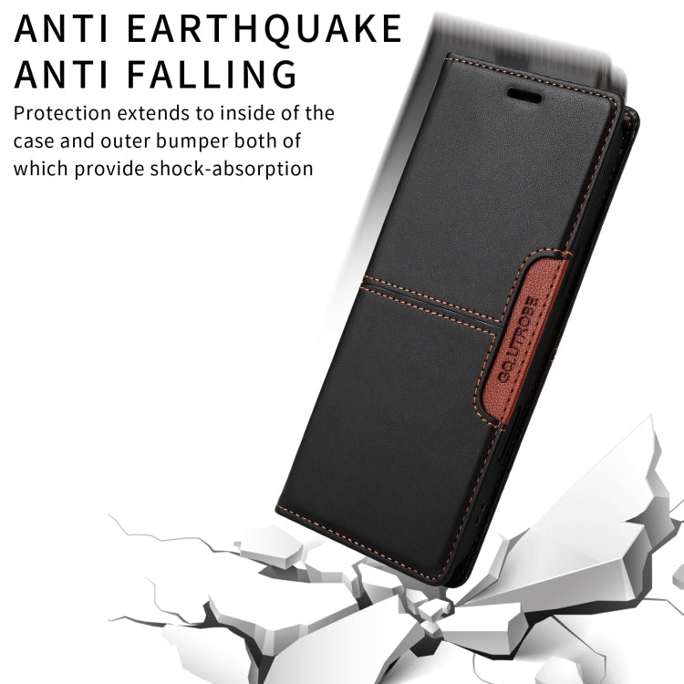 Funda Cuero Antirrobo Rfid Gqutrobe G01 para Sony Xperia 1 III (Negra)