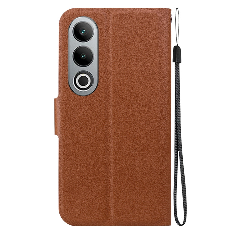 Funda de Cuero con Hebilla Magnética Ultrafina para OnePlus Nord Ce4 (Marrón)