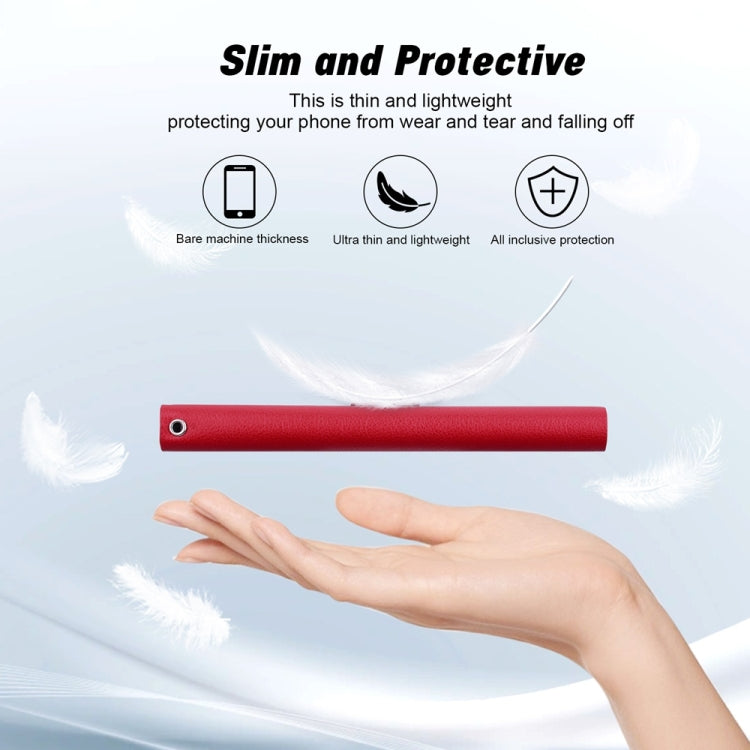 Funda de Cuero Ultrafina con Hebilla Magnética para OnePlus Nord Ce4 (Rojo)