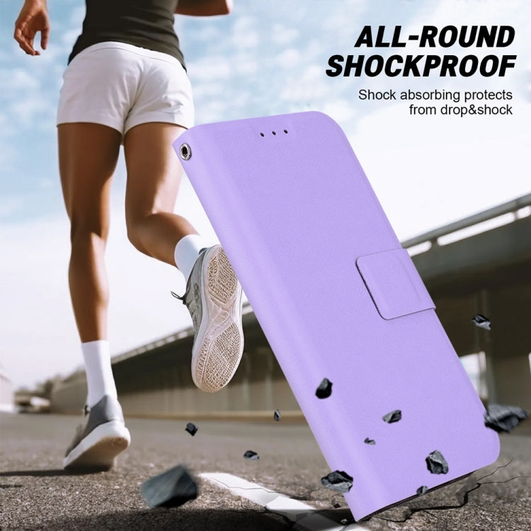 Funda de Cuero Ultrafina con Hebilla Magnética para OnePlus Nord 4 (Morado)