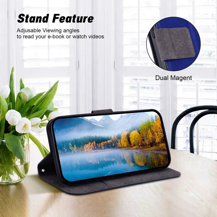 Funda de Cuero con Hebilla Magnética Ultrafina para OnePlus Nord 3 y Ace 2V (Azul)