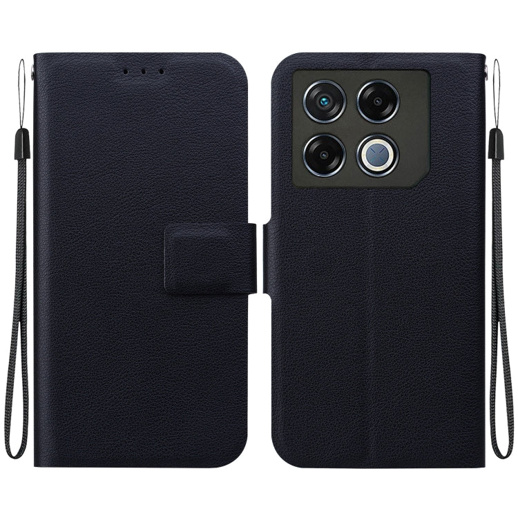 Funda de Cuero Ultrafina con Hebilla Magnética para Teléfono Infinix Gt 20 Pro (Negra)