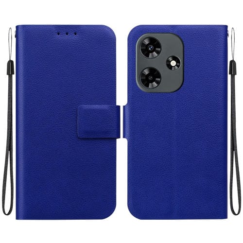 Funda de Cuero con Hebilla Magnética Ultrafina para Infinix Hot 30 4G (Azul)