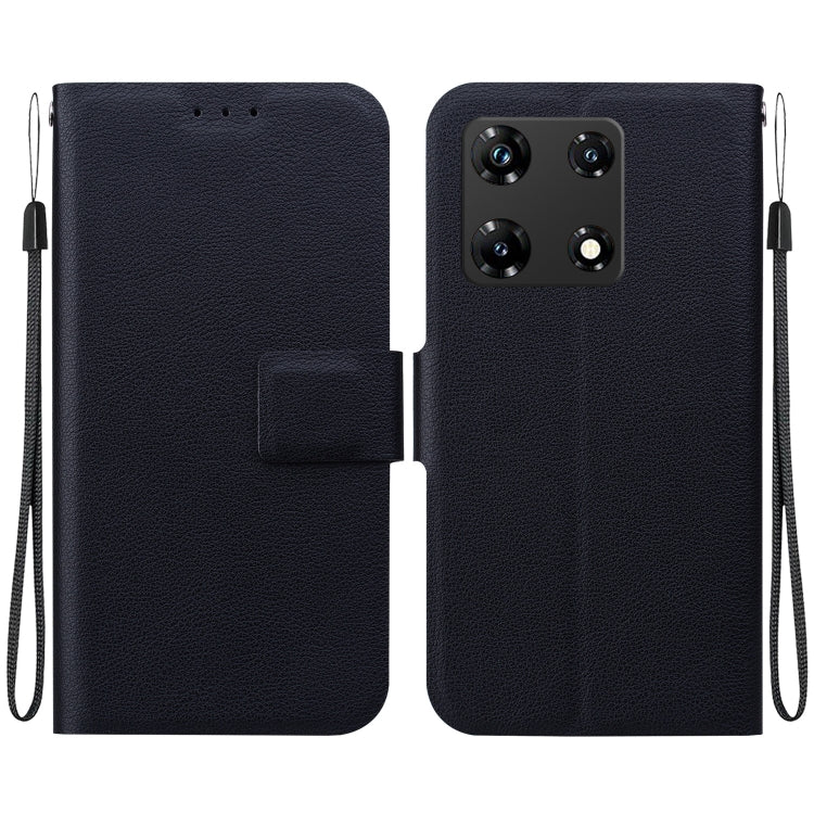 Funda de Cuero Ultrafina con Hebilla Magnética para Infinix Note 30 Pro (Negra)