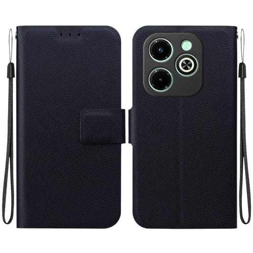 Funda de Cuero Ultrafina con Hebilla Magnética para Teléfono Infinix Smart 8/Smart 8 HD (Negro)