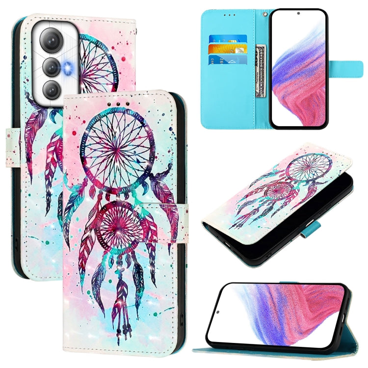 Funda de Cuero con Tapa Horizontal y Pintura 3D para Cubot Max 5 (Campanas de Viento) (Color)