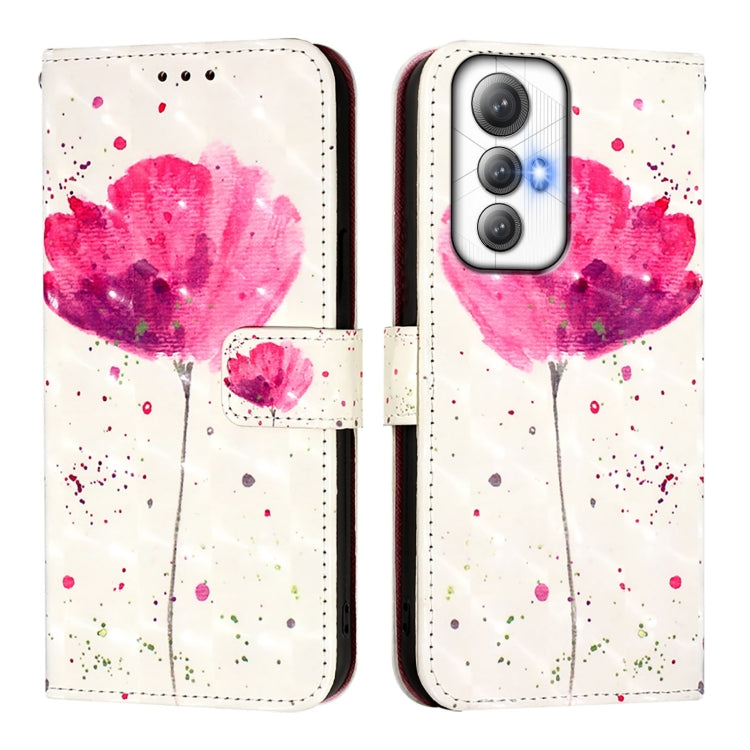 Funda de Cuero con Tapa Horizontal con Pintura 3D para Cubot Max 5 (Flor)