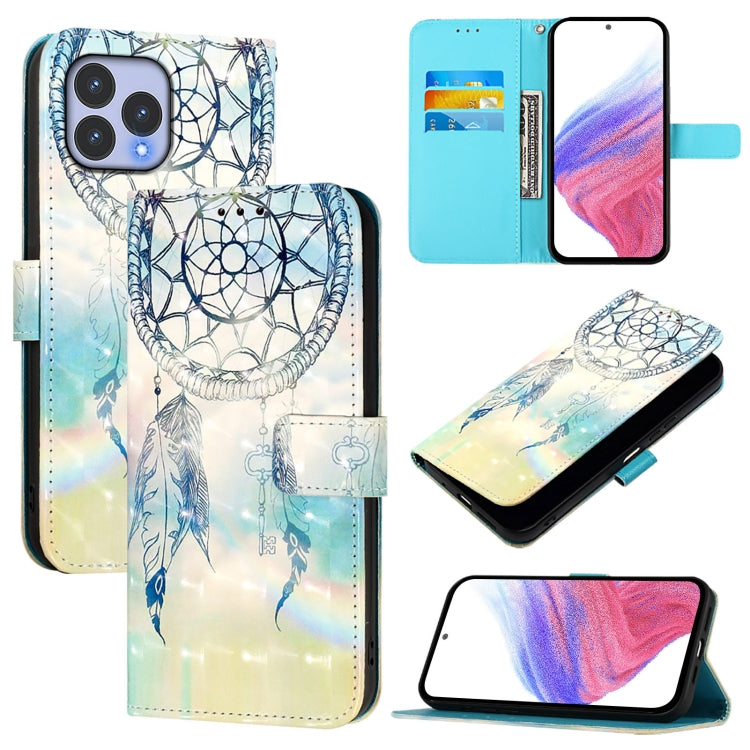 Funda de Cuero con Tapa Horizontal para Cubot P80 con Pintura 3D (Dream Wind Chimes)