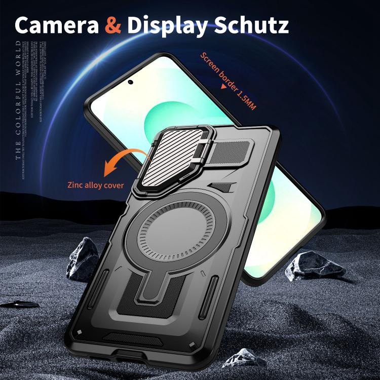 Funda protectora MagSafe para Samsung Galaxy S25 Edge 5G (negro)