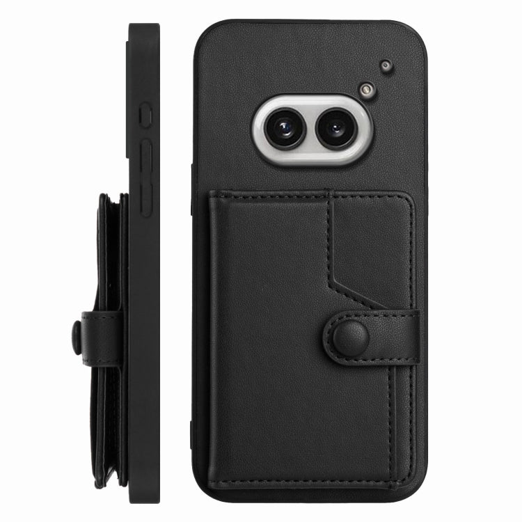 Funda para Teléfono Antirrobo RFID con Botón Tarjeta y 2 Botones For Nothing Phone (Negra)