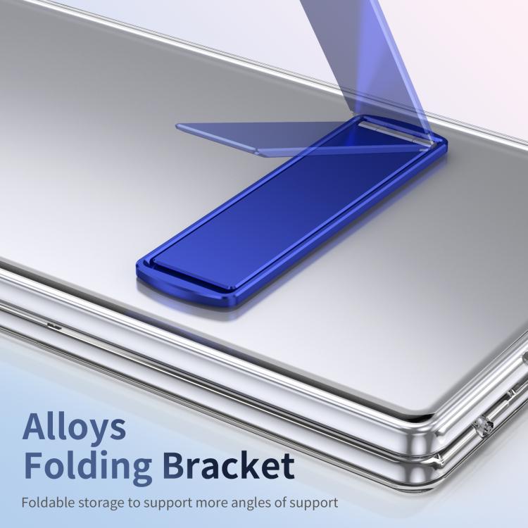 Funda híbrida de TPU y policarbonato con soporte para Samsung Galaxy Z Fold7 5G (azul)
