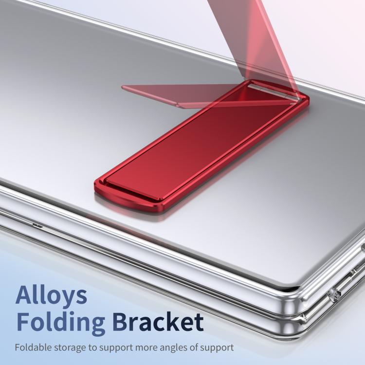 Funda híbrida de TPU y PC con soporte para Samsung Galaxy Z Fold7 5G (roja)