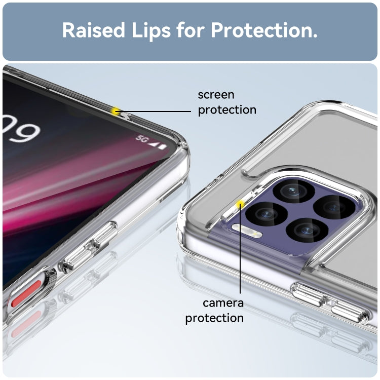Funda TPU para Teléfono T-Mobile Revvl 7 Pro 5G Candy Series (Transparente)