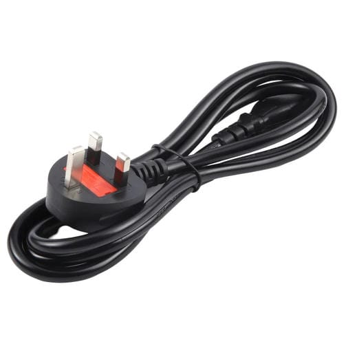 Cable de Alimentación para Ordenador con Enchufe Británico de 3 Pines, 5 Metros (Negro)