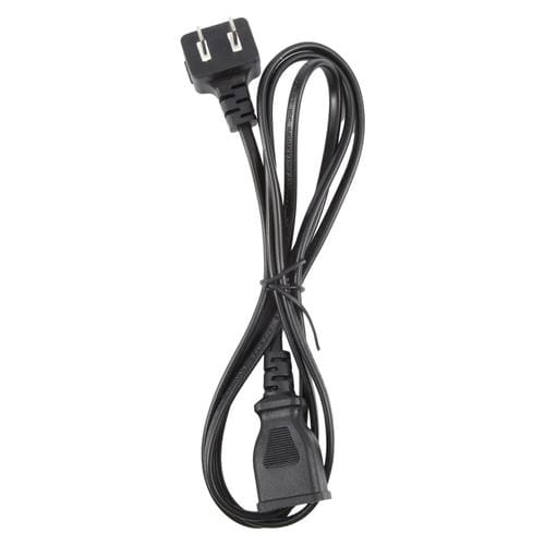 Cable de Extensión 2 Pines para Ordenador con Enchufe Estadounidense 1,5 m (Negro)
