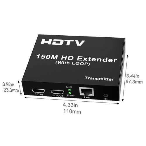 Extensor de Red HDTV 150 m con Enchufe Estadounidense
