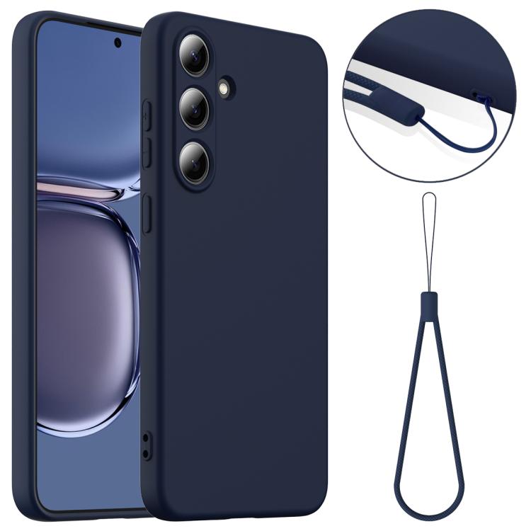 Funda de silicona Magsafe a prueba de golpes para Samsung Galaxy S25 FE 5G (azul marino)