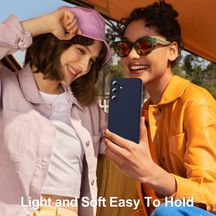 Funda de silicona Magsafe a prueba de golpes para Samsung Galaxy S25 FE 5G (azul marino)