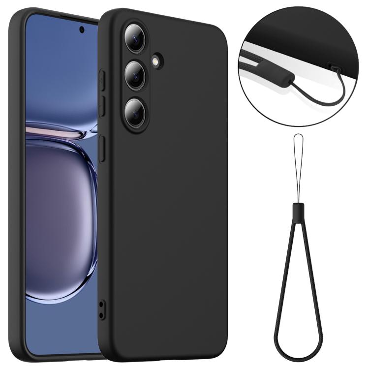 Funda de silicona Magsafe a prueba de golpes para Samsung Galaxy S25 FE 5G (negra)