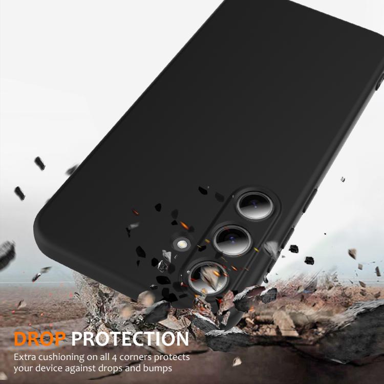 Funda de silicona Magsafe a prueba de golpes para Samsung Galaxy S25 FE 5G (negra)