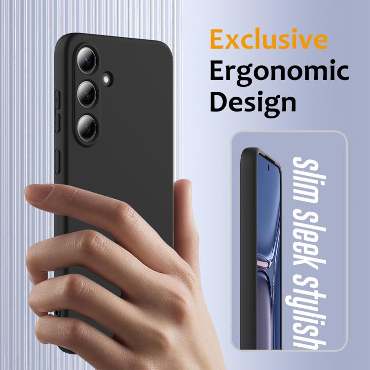 Funda de silicona Magsafe a prueba de golpes para Samsung Galaxy S25 FE 5G (negra)