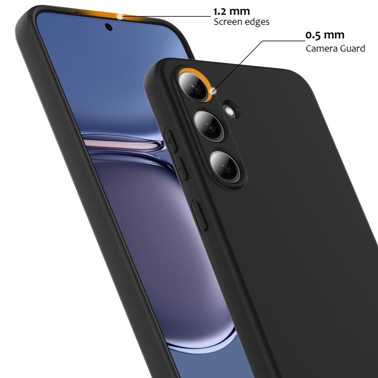 Funda de silicona Magsafe a prueba de golpes para Samsung Galaxy S25 FE 5G (negra)