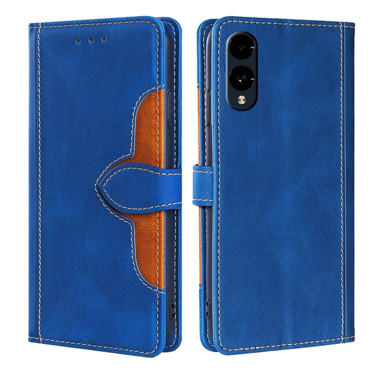 Funda de Cuero para Fujitsu Arrows We2 con Hebilla Magnética y Tacto Agradable (Azul)