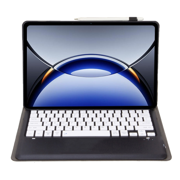 Funda de Cuero con Teclado Bluetooth Desmontable Ultrafina TPU Op15 para Oppo Pad 3 12,1" (Negro + Blanco)
