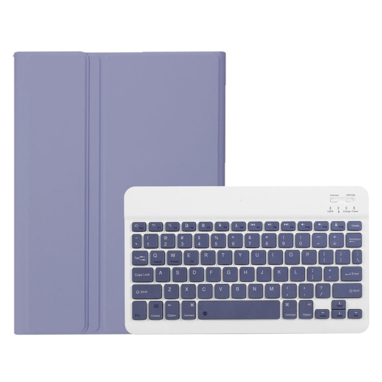 Funda de Cuero para Tableta Huawei Matepad Se 10.4 Ah13 con Teclado Bluetooth Desmontable (Blanco Lavanda)