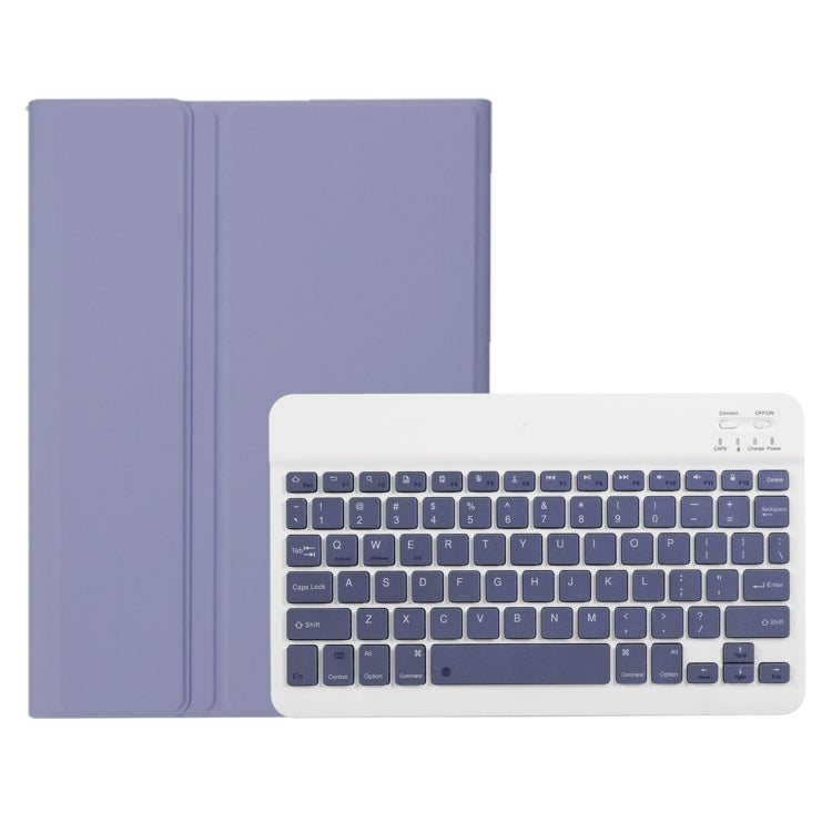 Funda de Cuero con Teclado Bluetooth Desmontable Ah15 para Honor Pad X9/X8 Pro 11.5 (Blanco Lavanda)