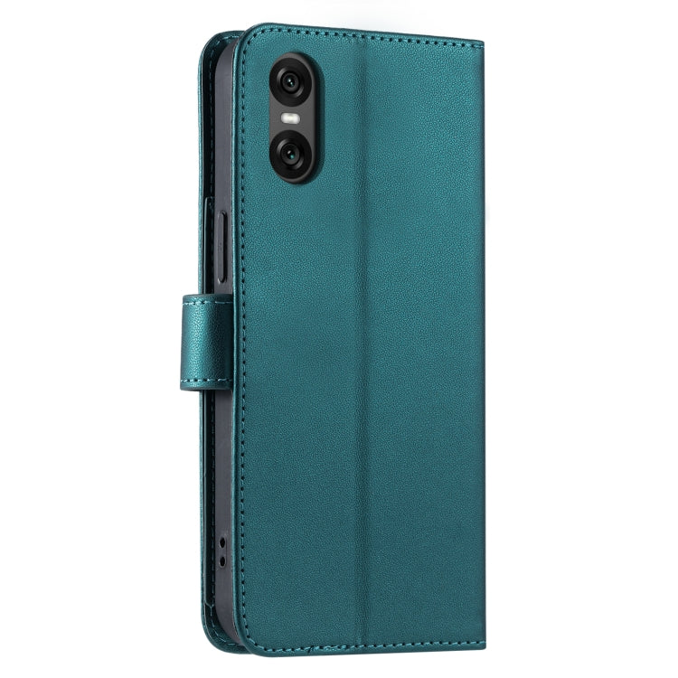 Funda de Cuero con Hebilla de Anillo para Sony Xperia 5 Vi (2024) (Verde)