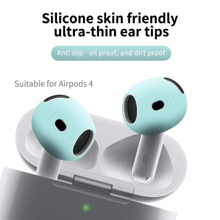 Funda Protectora para Auriculares AirPods 4 Silicona Suave (Morado)