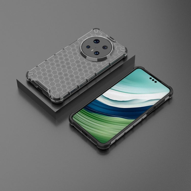 Funda para Teléfono Huawei Mate 70 Pro 5G a Prueba de Golpes con Diseño Panal de Abeja (Negra)