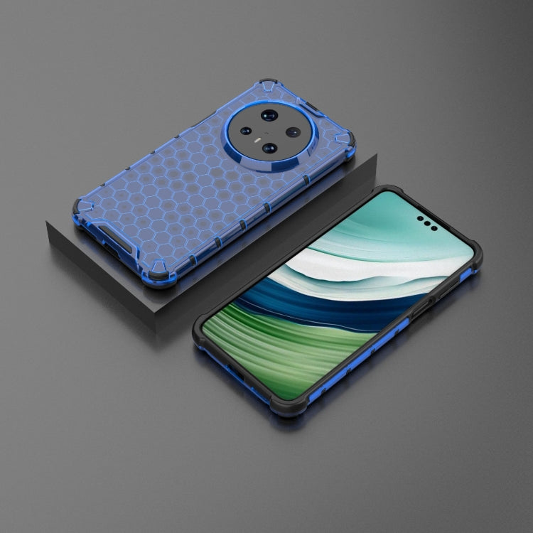 Funda para Huawei Mate 70 Pro y 70 Pro+ a Prueba de Golpes con Diseño Panal de Abeja (Azul)