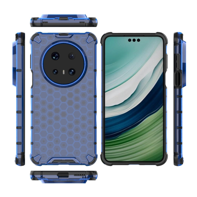 Funda para Huawei Mate 70 Pro y 70 Pro+ a Prueba de Golpes con Diseño Panal de Abeja (Azul)